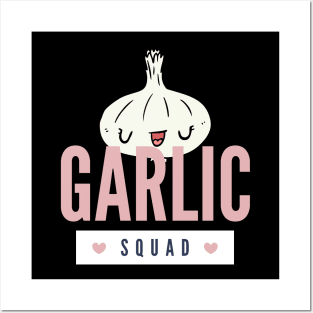 Garlic Squad - Cute Women Vegan Gift Posters and Art